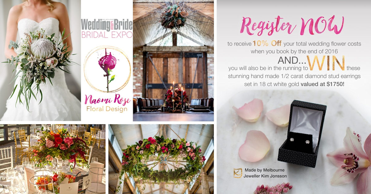 Naomi Rose Wedding Flowers Bridal Expo Special