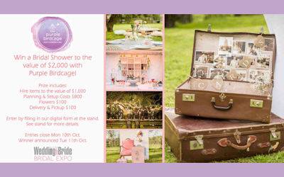 Purple Birdcage Bridal Expo Competition