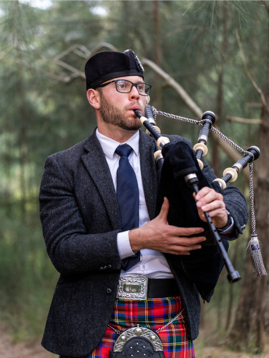 Josh Chandler Bagpiping