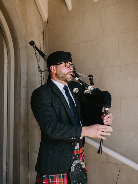 Josh Chandler Bagpiping