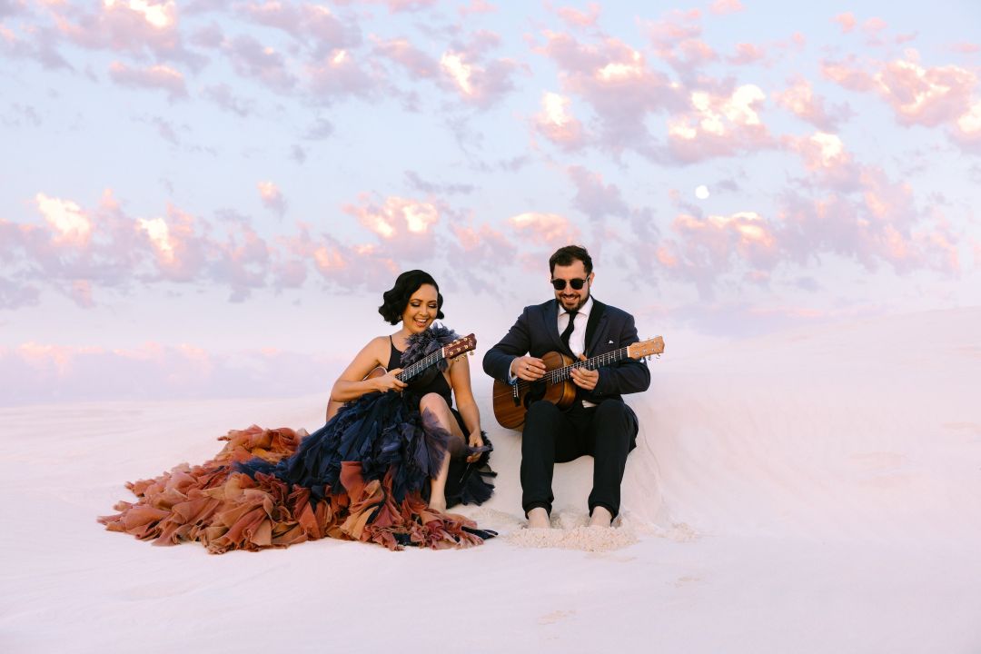 Champagne Duo Ezereve and Eddy Champagne Wedding Duo