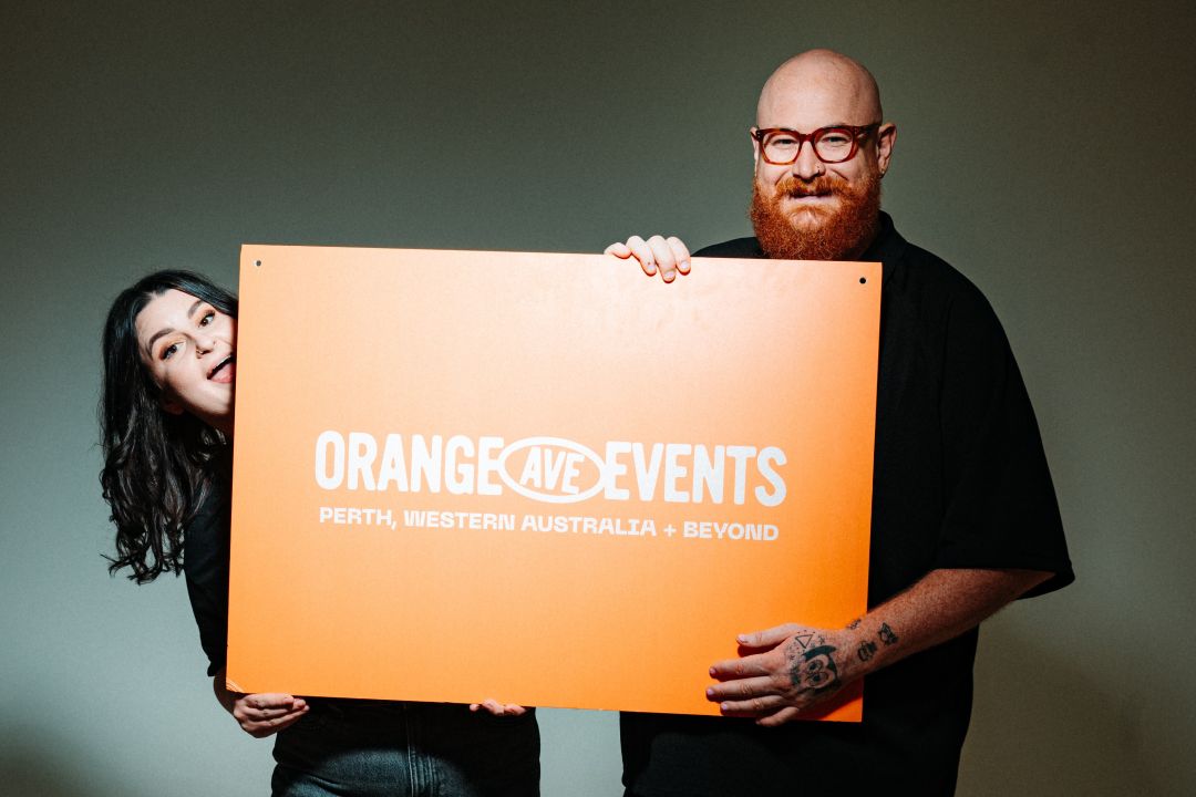 Orange Ave Events - welcome sign Orange Ave Events