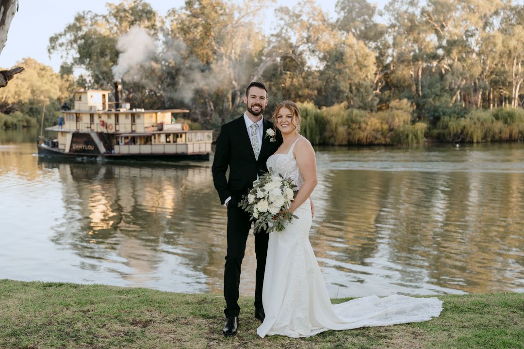 Perricoota Station - couple by river Perricoota Station Events